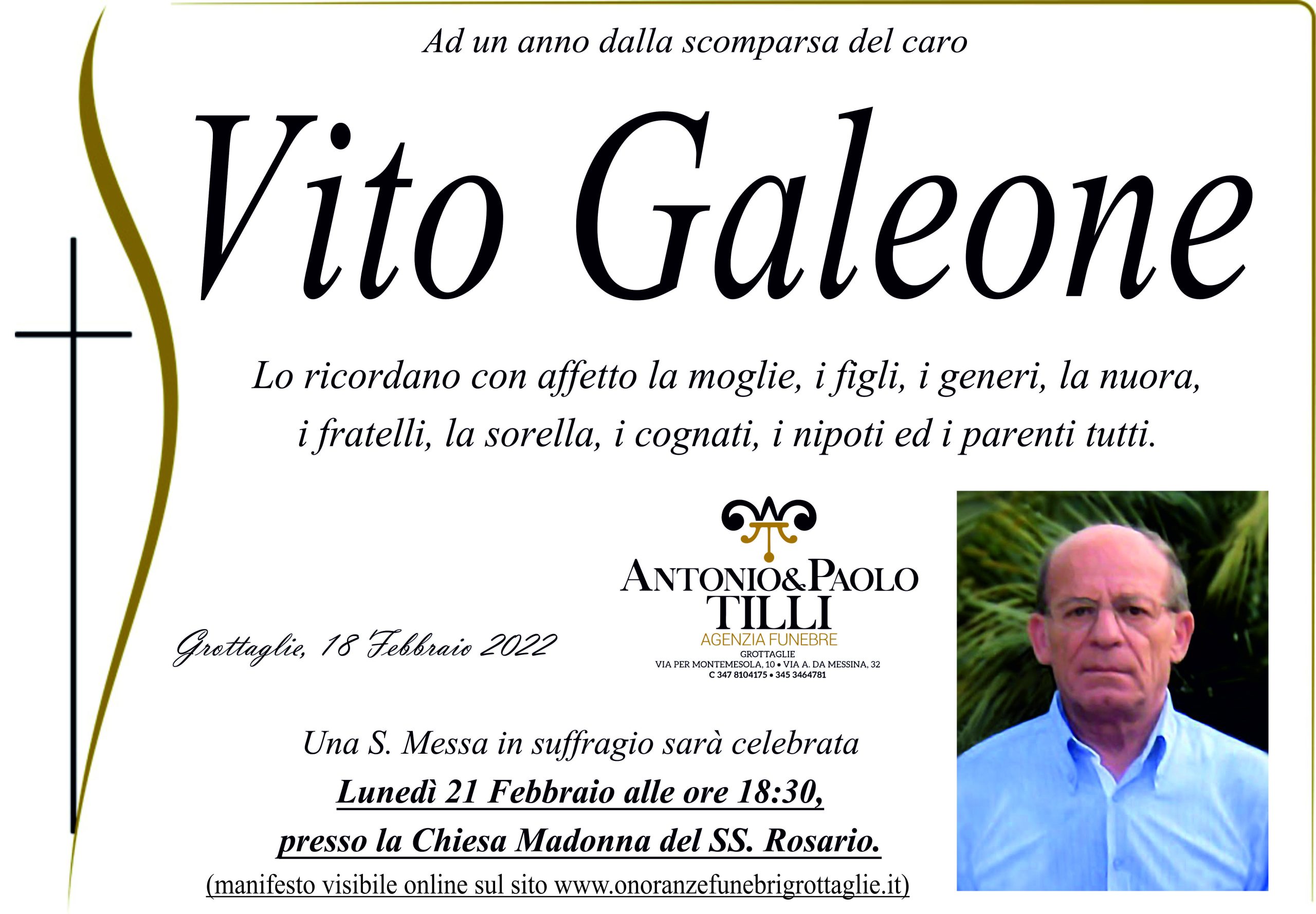 Anniversario Vito Galeone