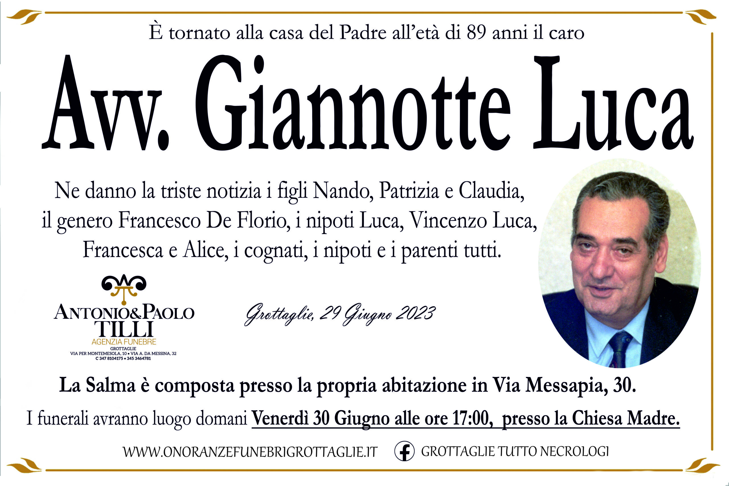 Lutto Giannotte