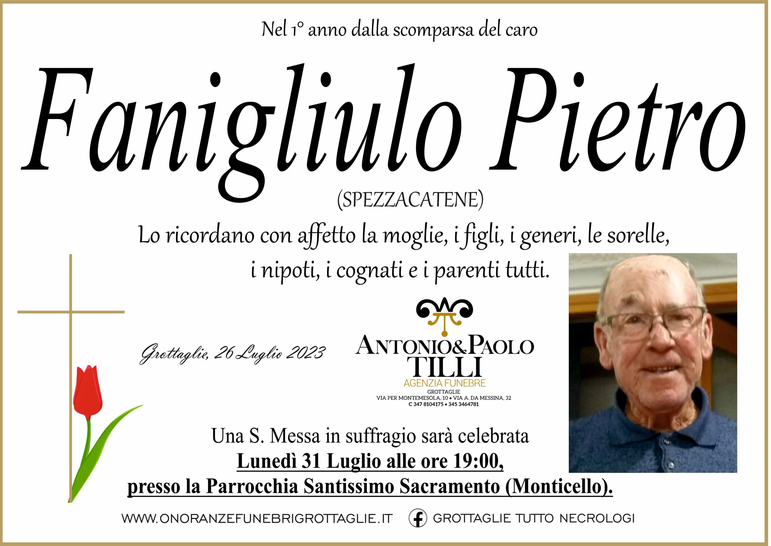 Anniversario Fanigliulo Pietro