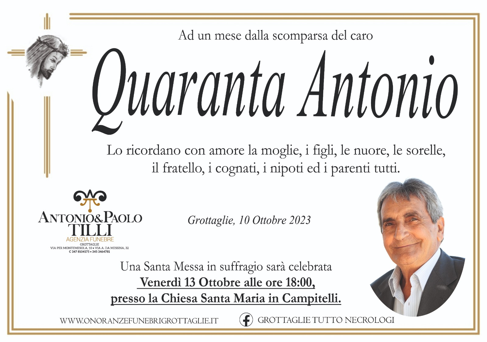 Quaranta Antonio Anniversario